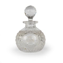 A Royal Commemorative Cut Crystal Glass 1887 Golden Jubilee Scent Bottle