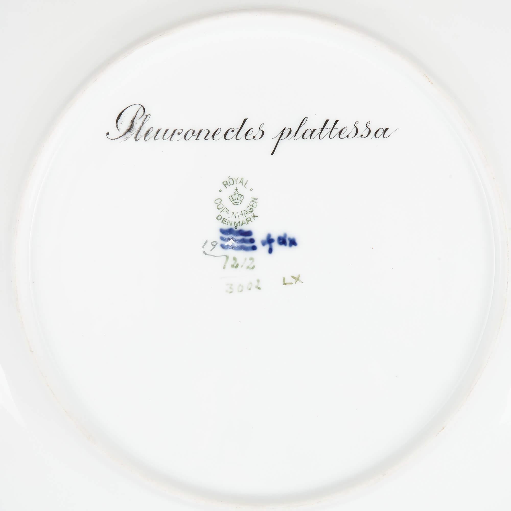 20th Century Royal Copenhagen Ichthyological Porcelain Part Dinner 'Fish-Service' For Sale