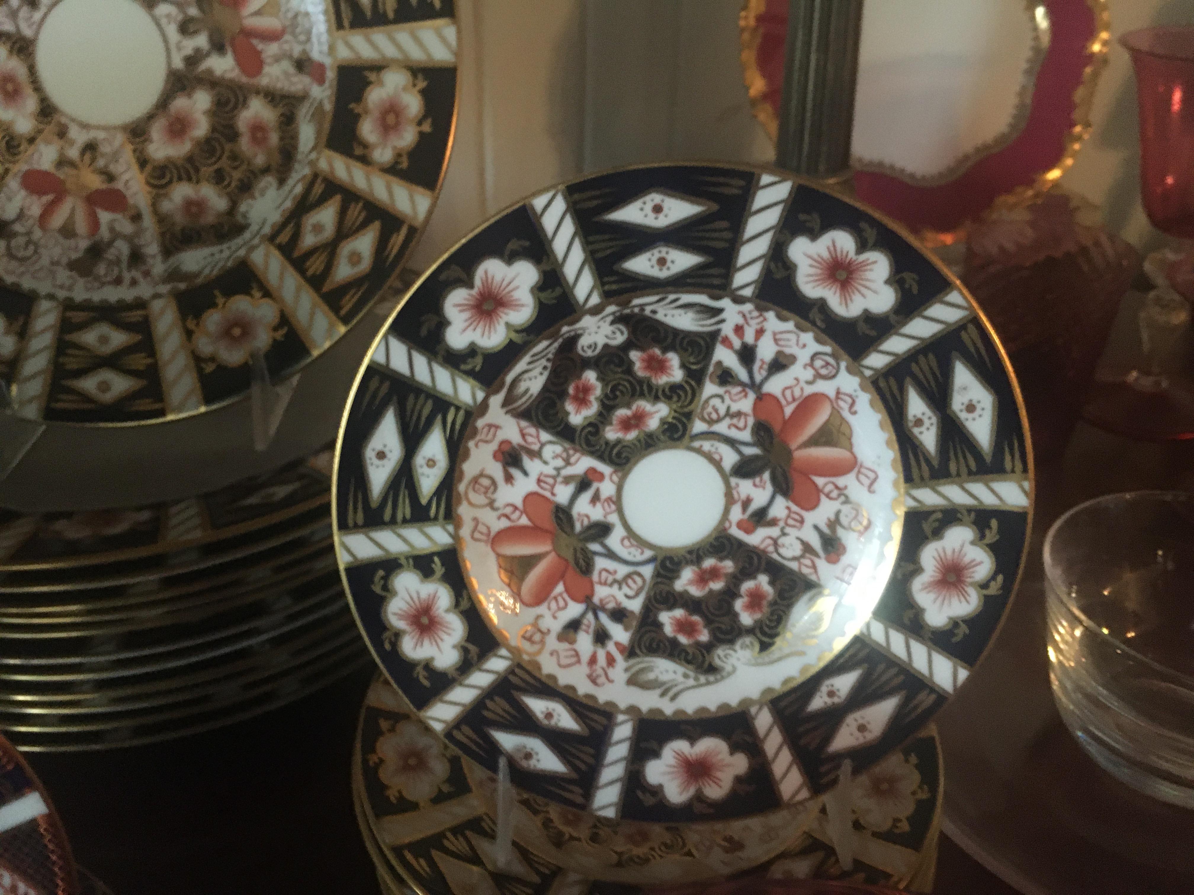 royal crown derby imari dinner set