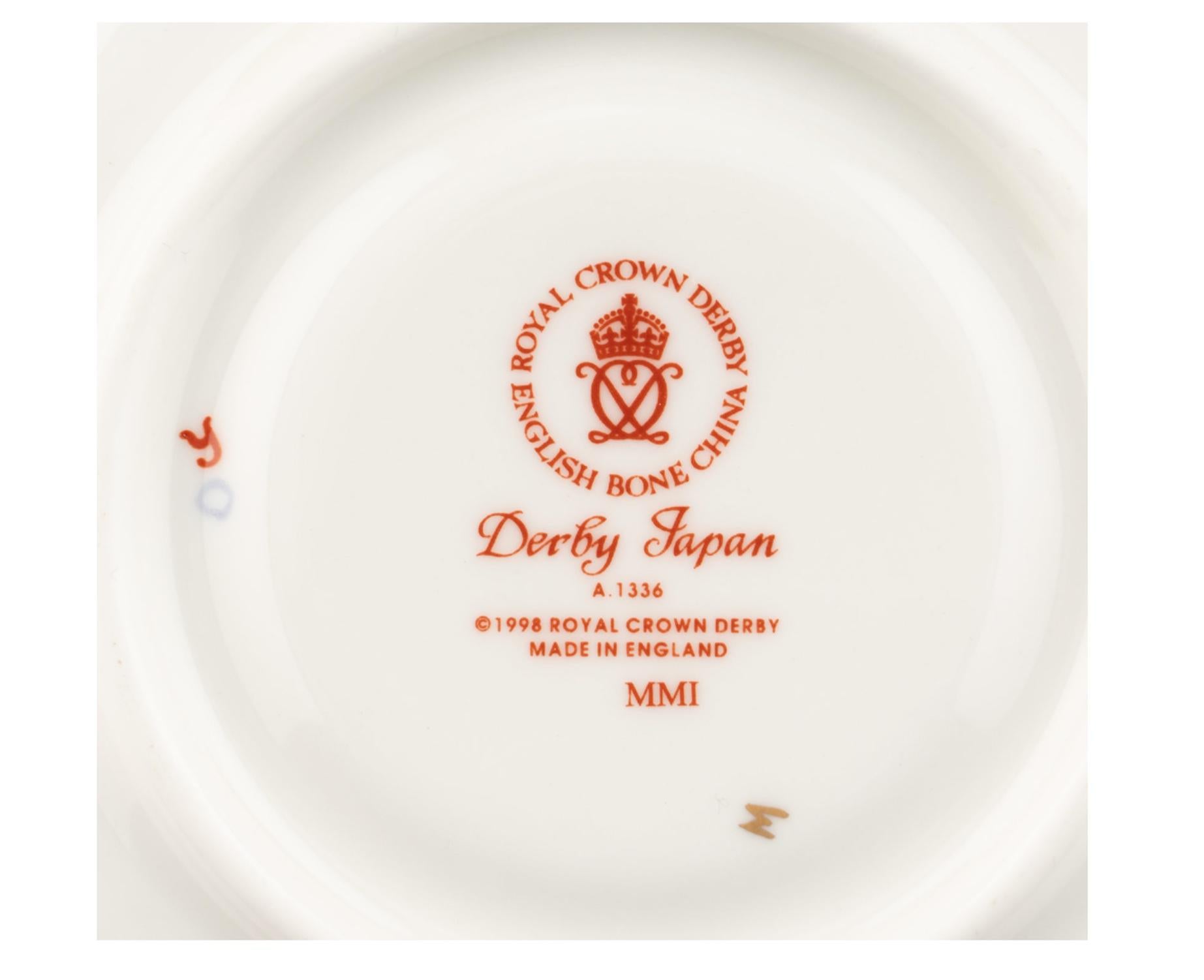 Royal Crown Derby Porcelain Tafelservice 19./20. Jahrhundert Königsmuster im Zustand „Hervorragend“ im Angebot in Buchanan, MI