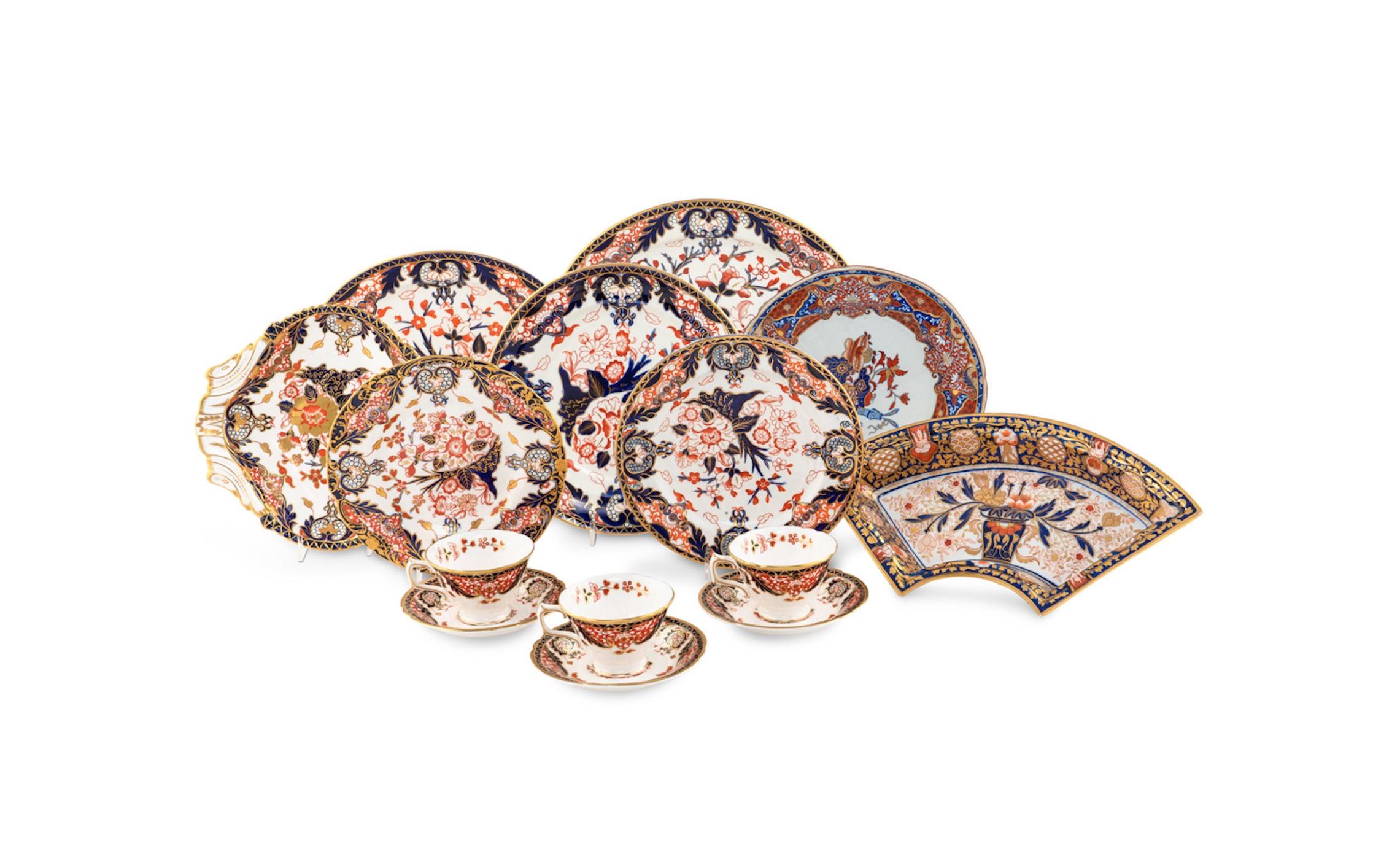Royal Crown Derby Porcelain Tafelservice 19./20. Jahrhundert Königsmuster (19. Jahrhundert) im Angebot