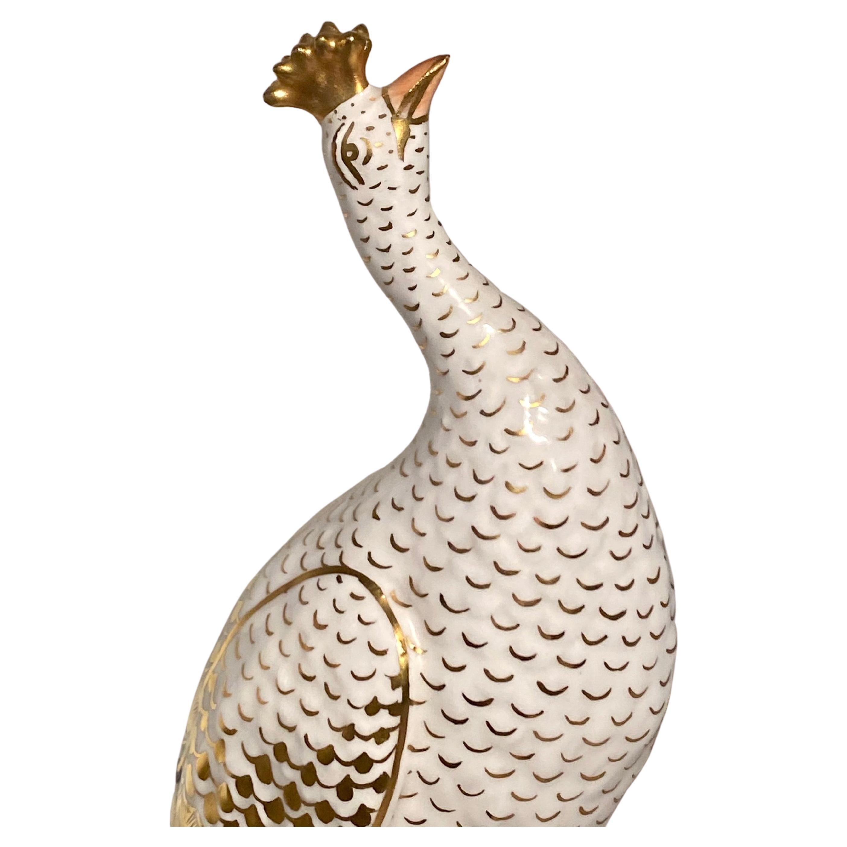 Royal Crown Derby Porcelain Figure, Modelled as a Peacock For Sale 3