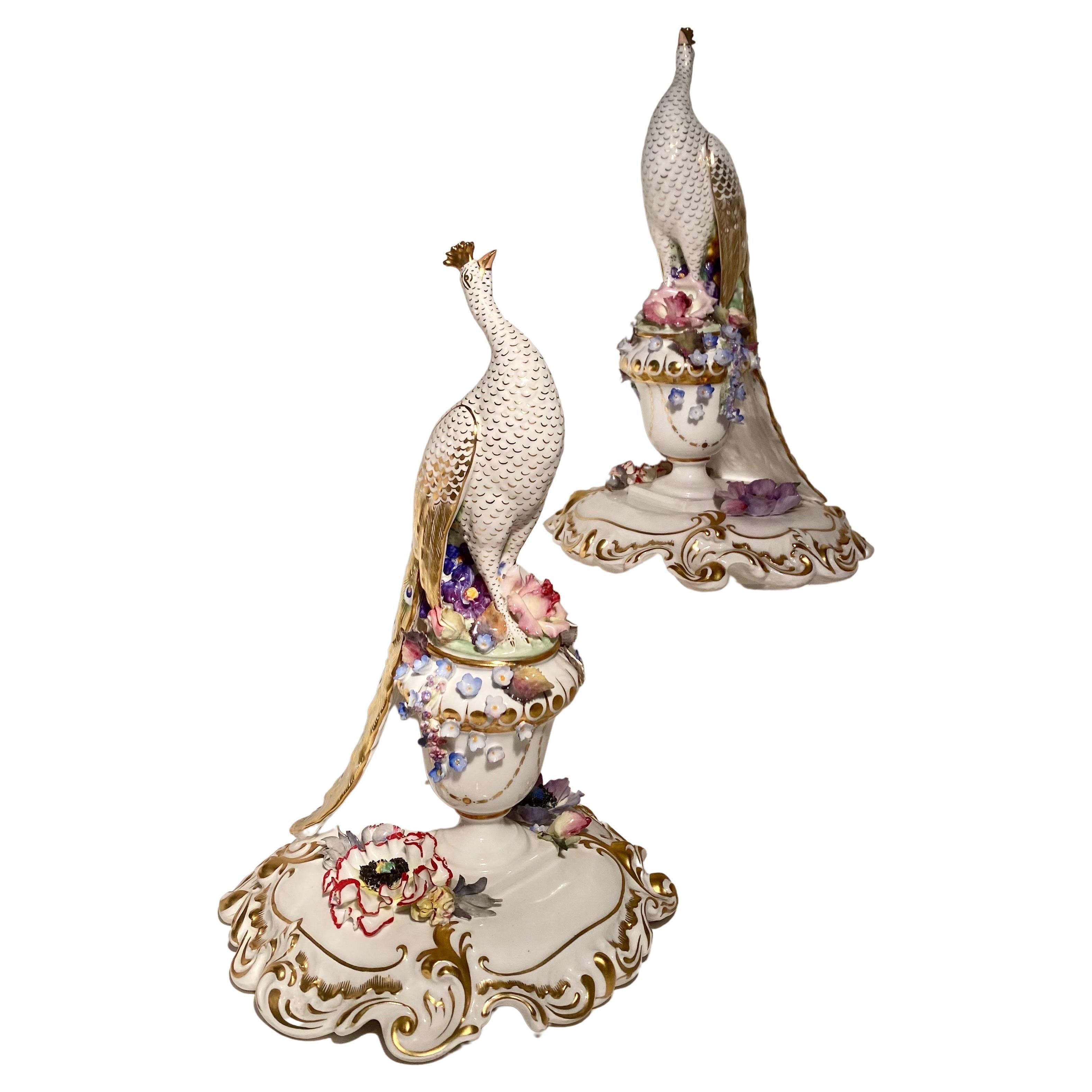 Royal Crown Derby Porcelain Figure, Modelled as a Peacock For Sale 7