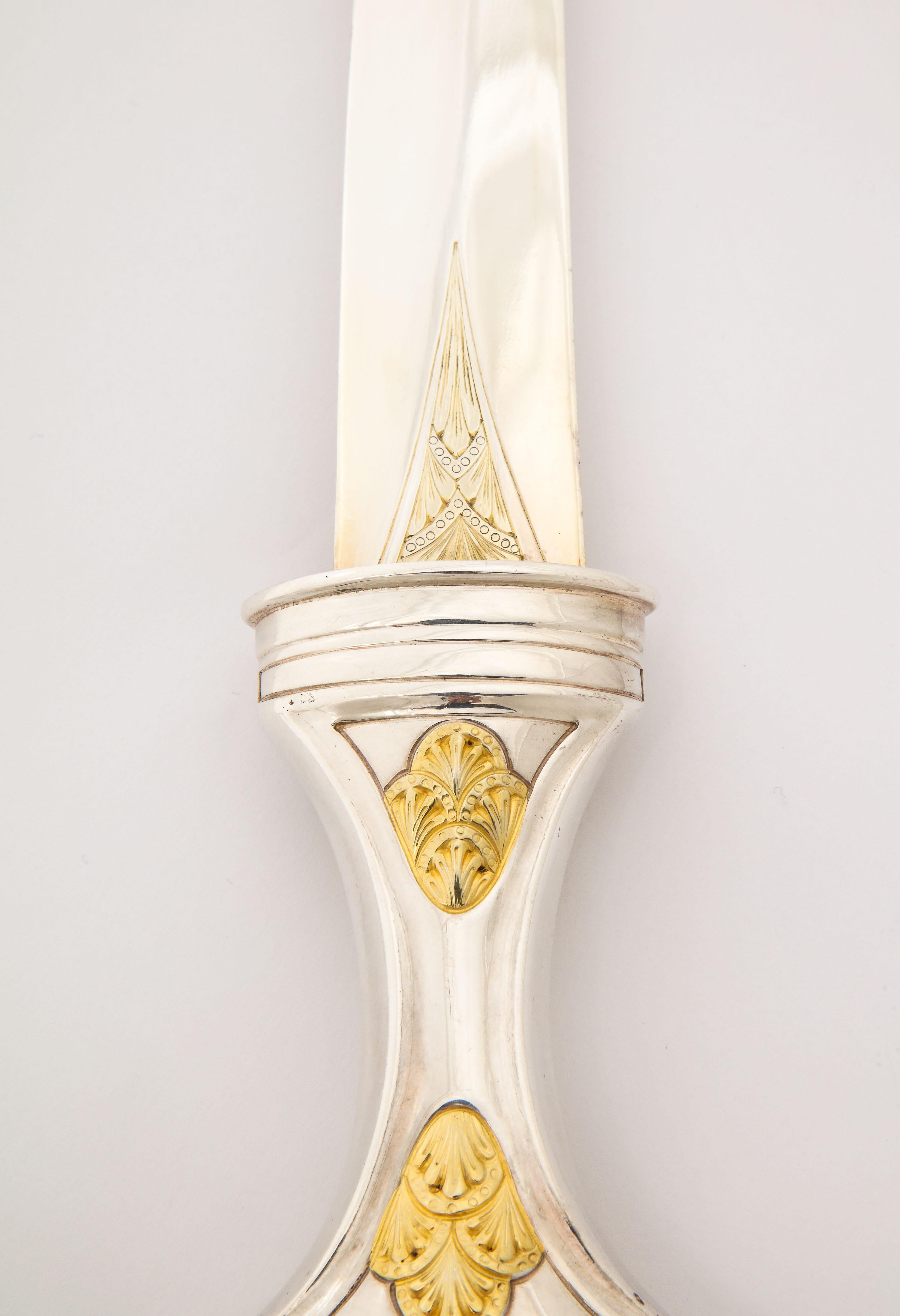 Royal Saudi Arabian Silver and Silver-Gilt Jambiya Khanjar Dagger, Malachite 7