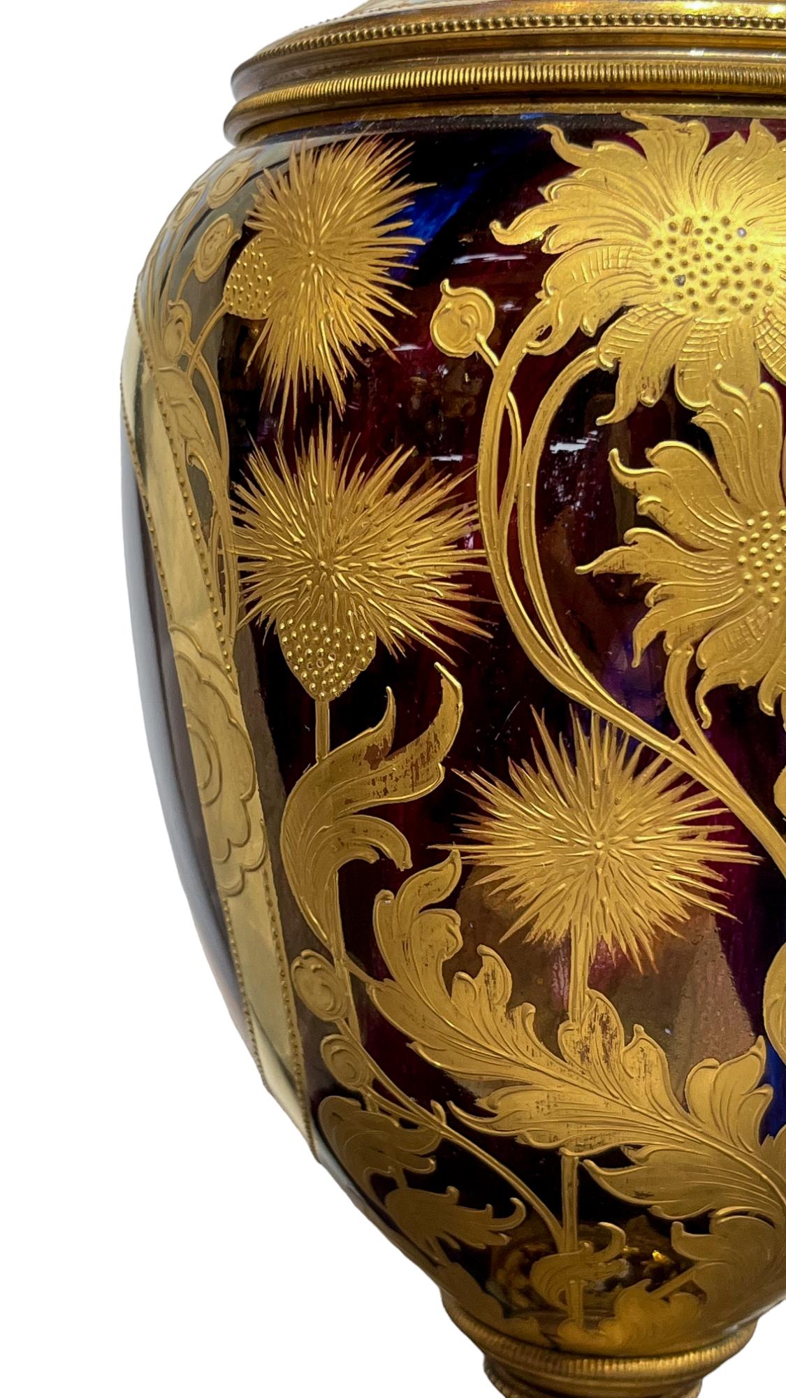 Austrian A Royal Vienna Porcelain Amphora Portrait Vase  For Sale
