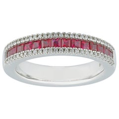 A Ruby and Diamond-Set Ring