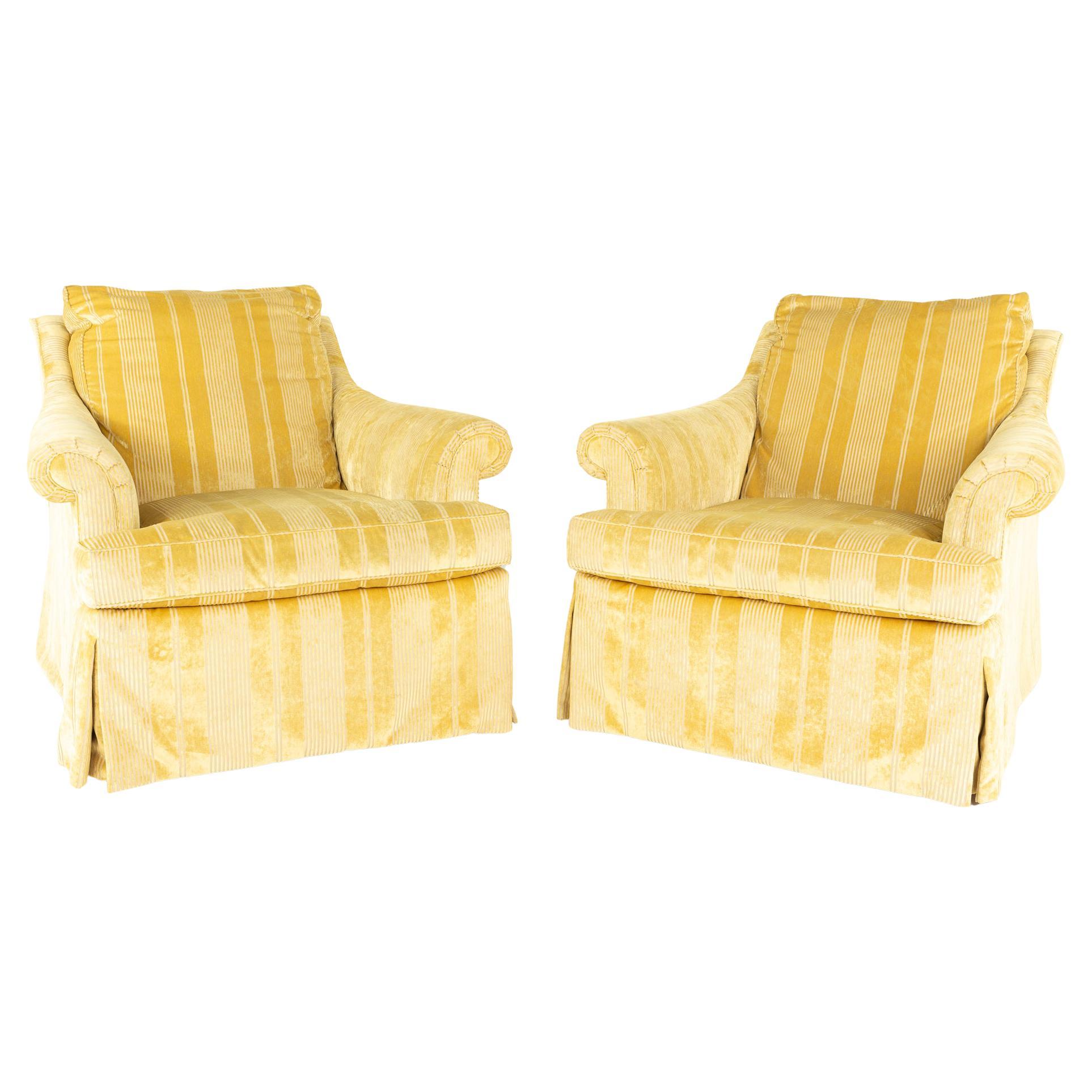 A. Rudin Contemporary Lounge Chairs, Pair