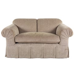 A Rudin Gray Upholstered Loveseat