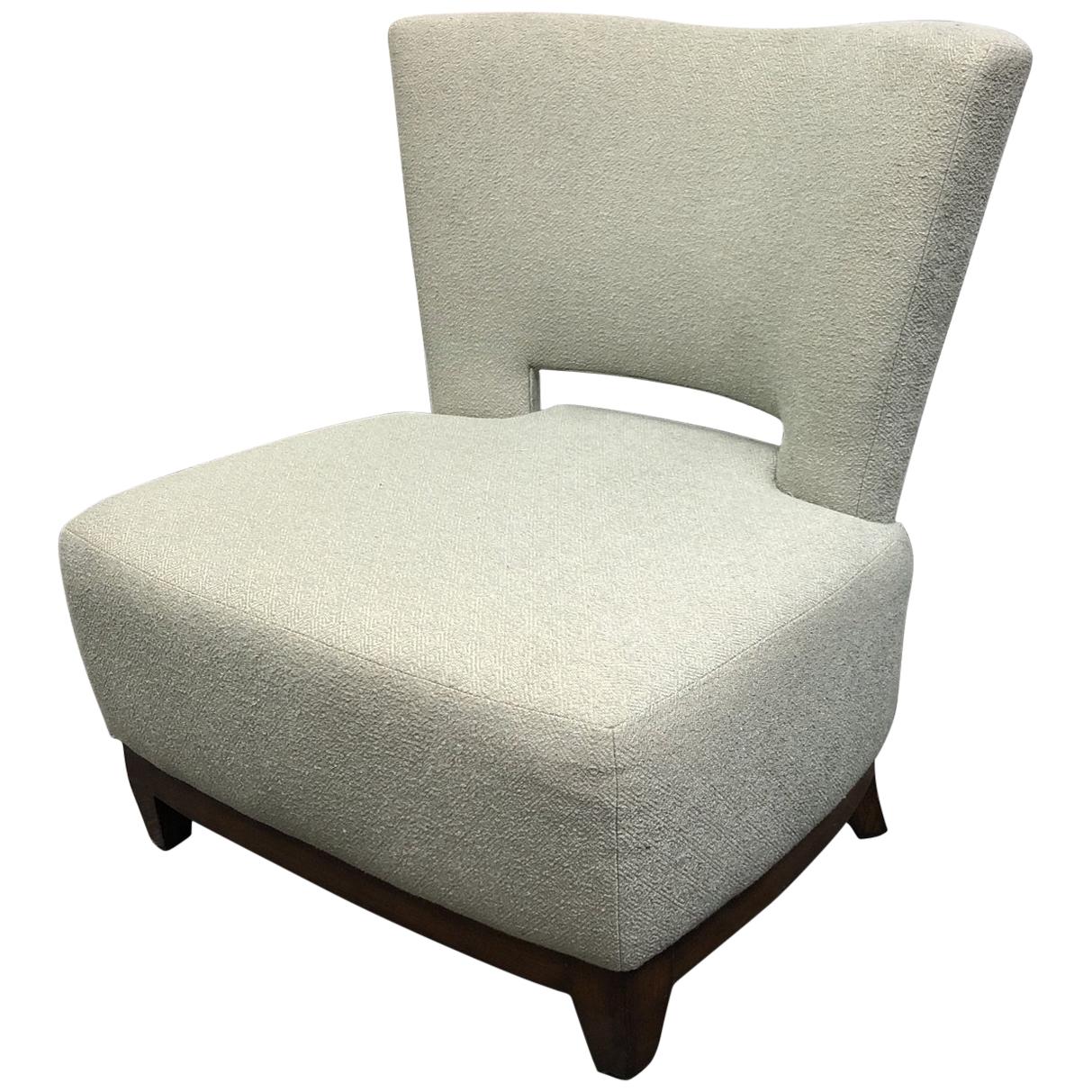 A. Rudin Upholstered Model No. 642, Armless Chair For Sale