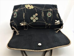 A RUNWAY PROTOTYPE of a CHANEL Jumbo denim bag with CHANEL Icons 2007-2008A