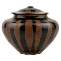 A Russet-Splashed Blackish-Brown-Glazed Jar, Song Dynasty