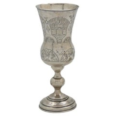 A Russian and Polish Silver Goblet and Shot Cup, Circa 1885-1910