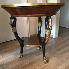 Table en placage d'acajou de style Empire russe pouvant former une jardinière