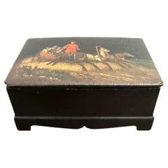 A Russian Papier Mache Troika Box, 19th Century