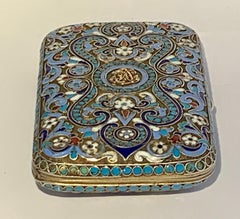 Russian Silver-Gilt and Cloisonne Enamel Box
