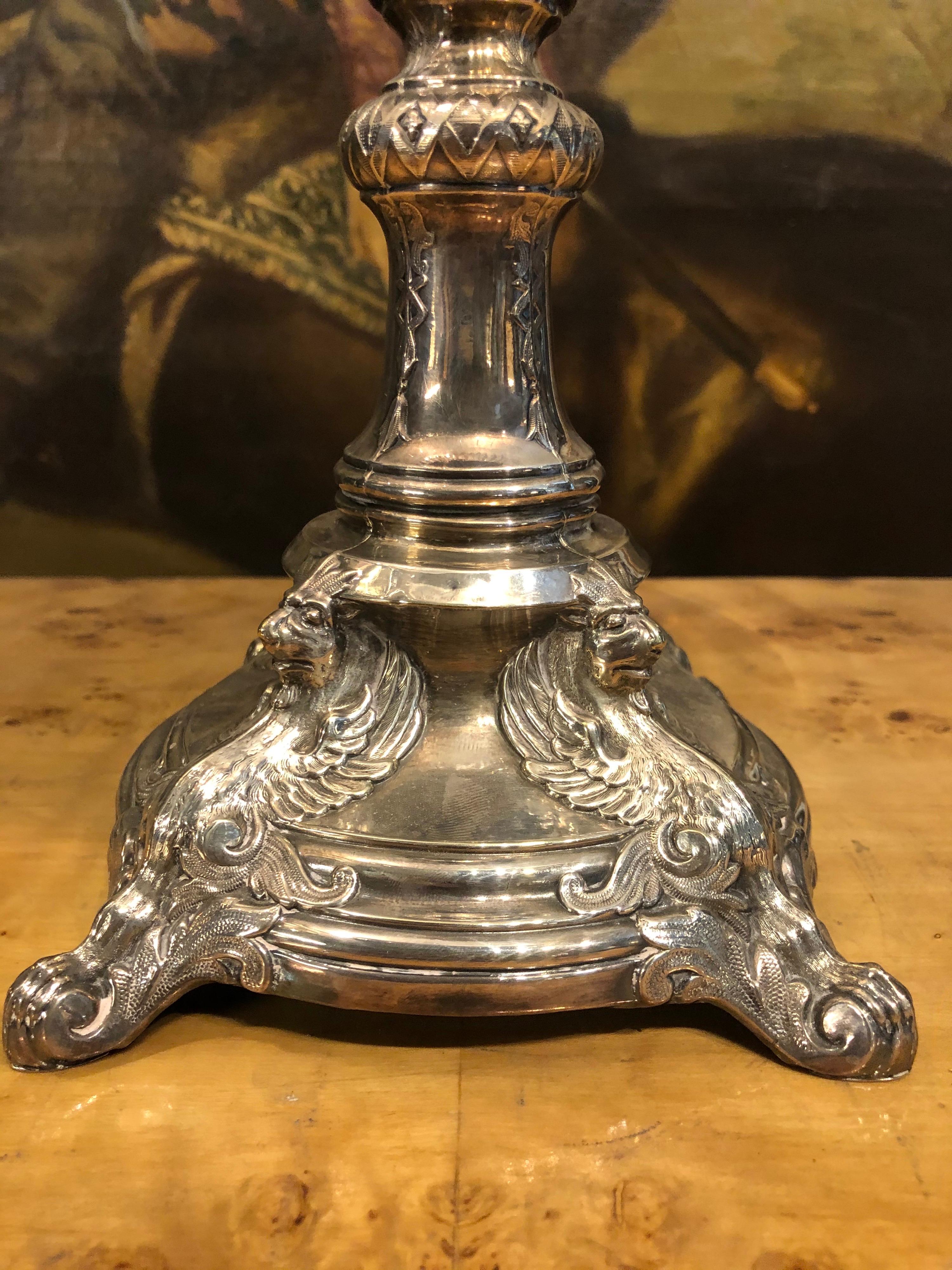 Russische versilberte Epergne von Alex Katsch, um 1900 (Neoklassisch)