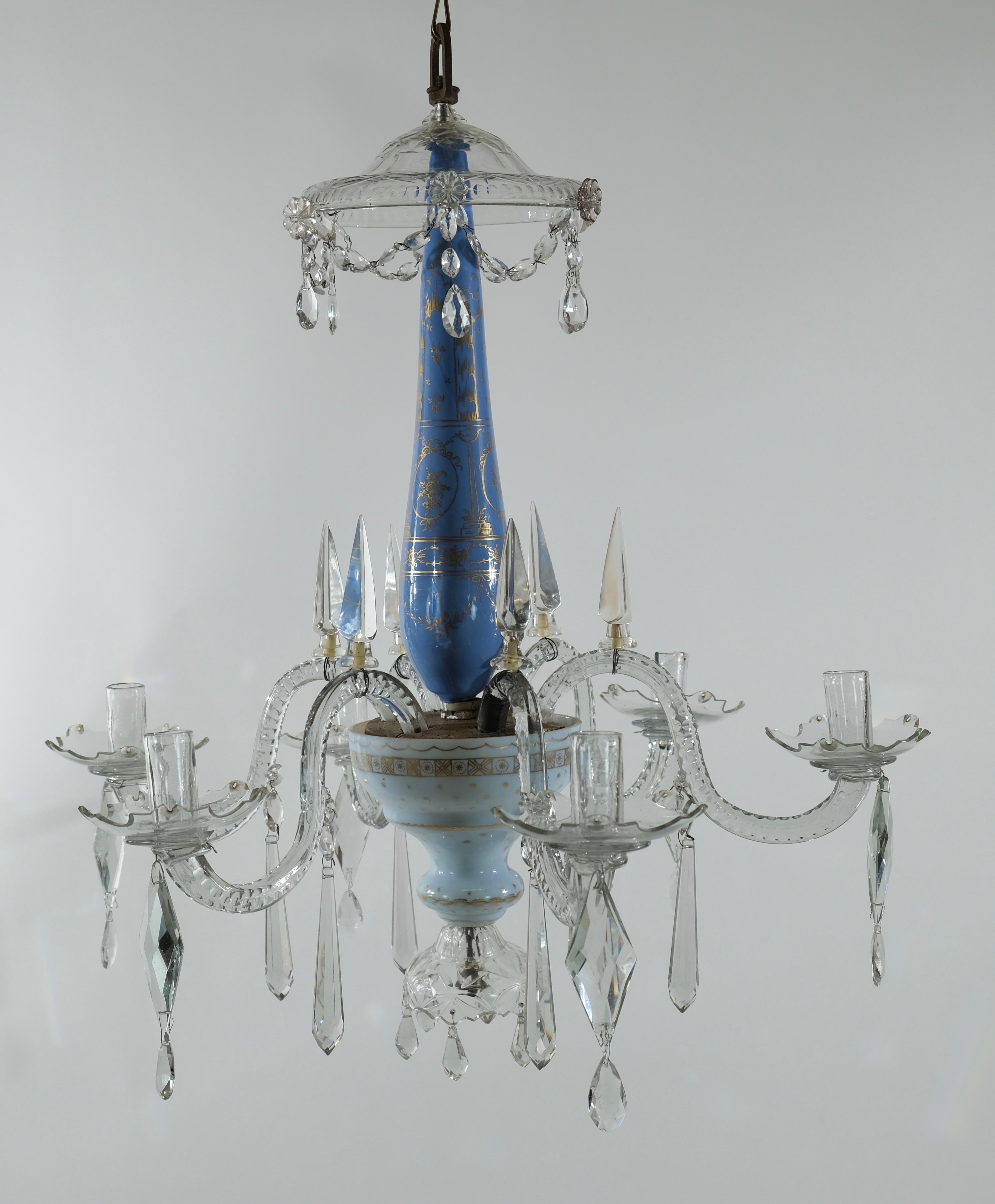 Louis XVI Russian Six-Light Chandelier, Late 18th C. For Sale