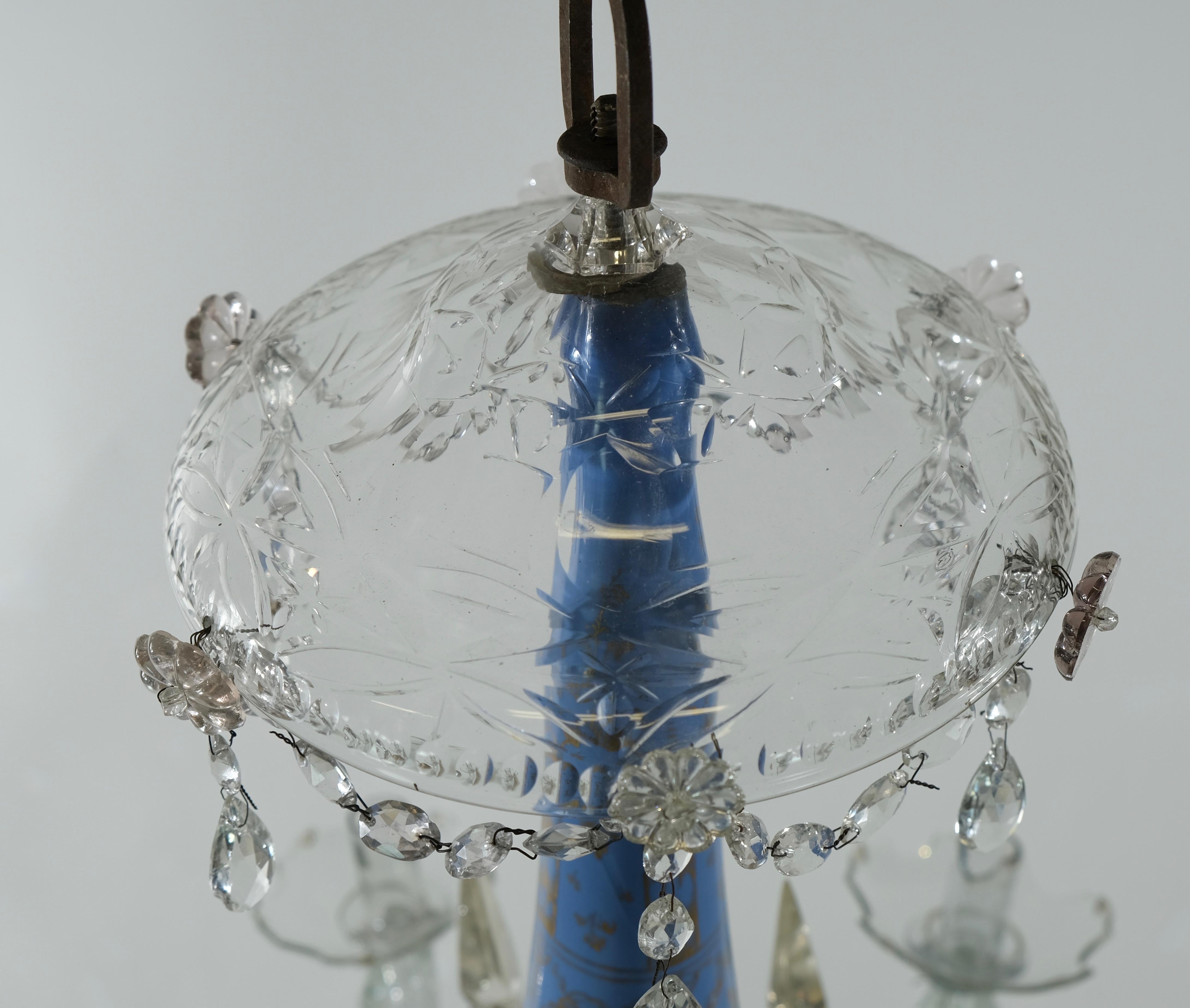 18th Century Russian Six-Light Chandelier, Late 18th C. For Sale