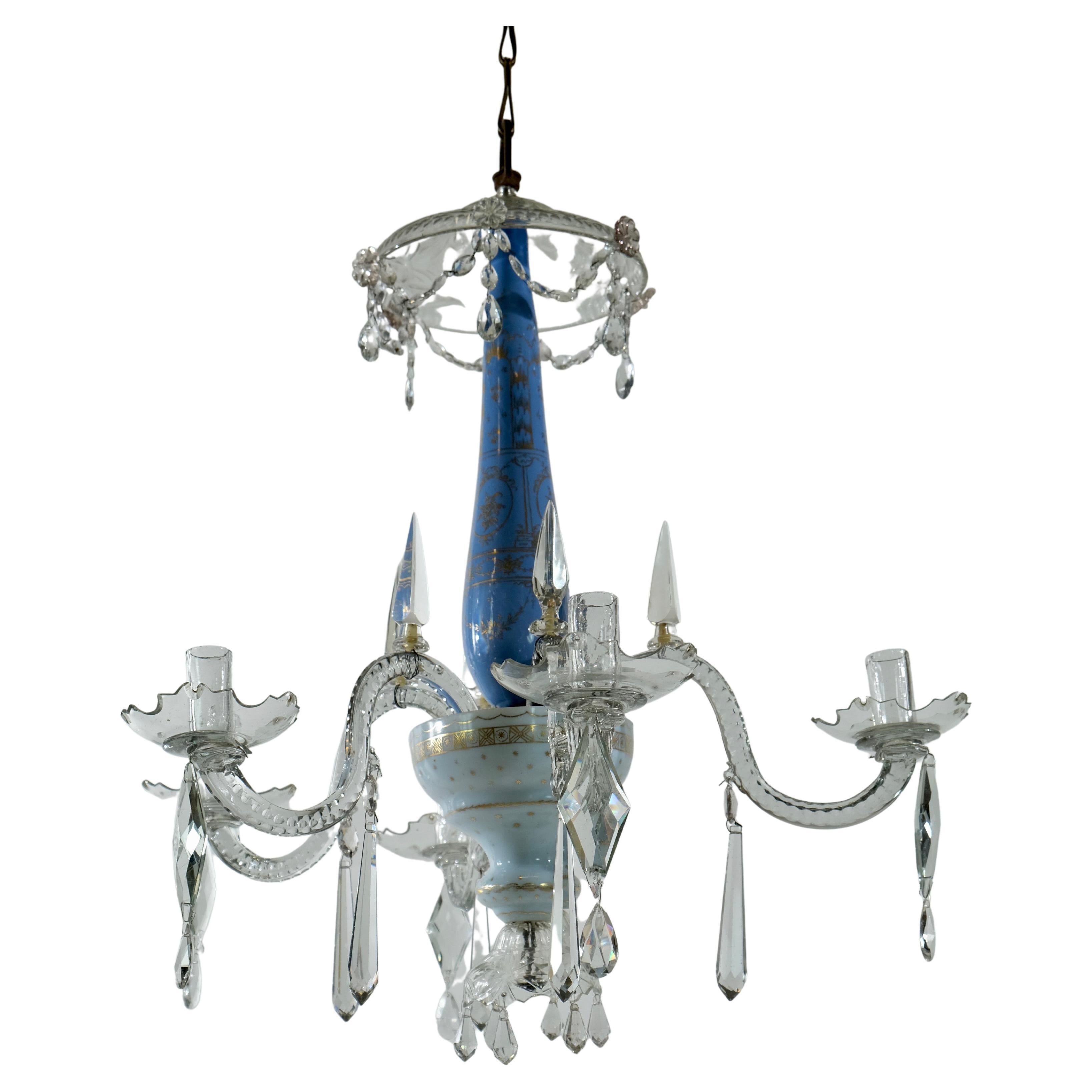 Russian Six-Light Chandelier, Late 18th C. For Sale