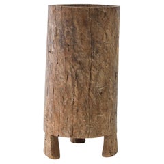 Rustic Antique Swedish Tree Trunk Barrel