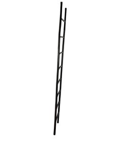 A Rustic Ebonised 8 rung Bamboo Style Ladder, Towel Rale or Display Rack