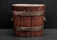 Rustic Wood Coal Bucket