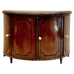 Antique A Salesman Sample Of A Demilune English Chest