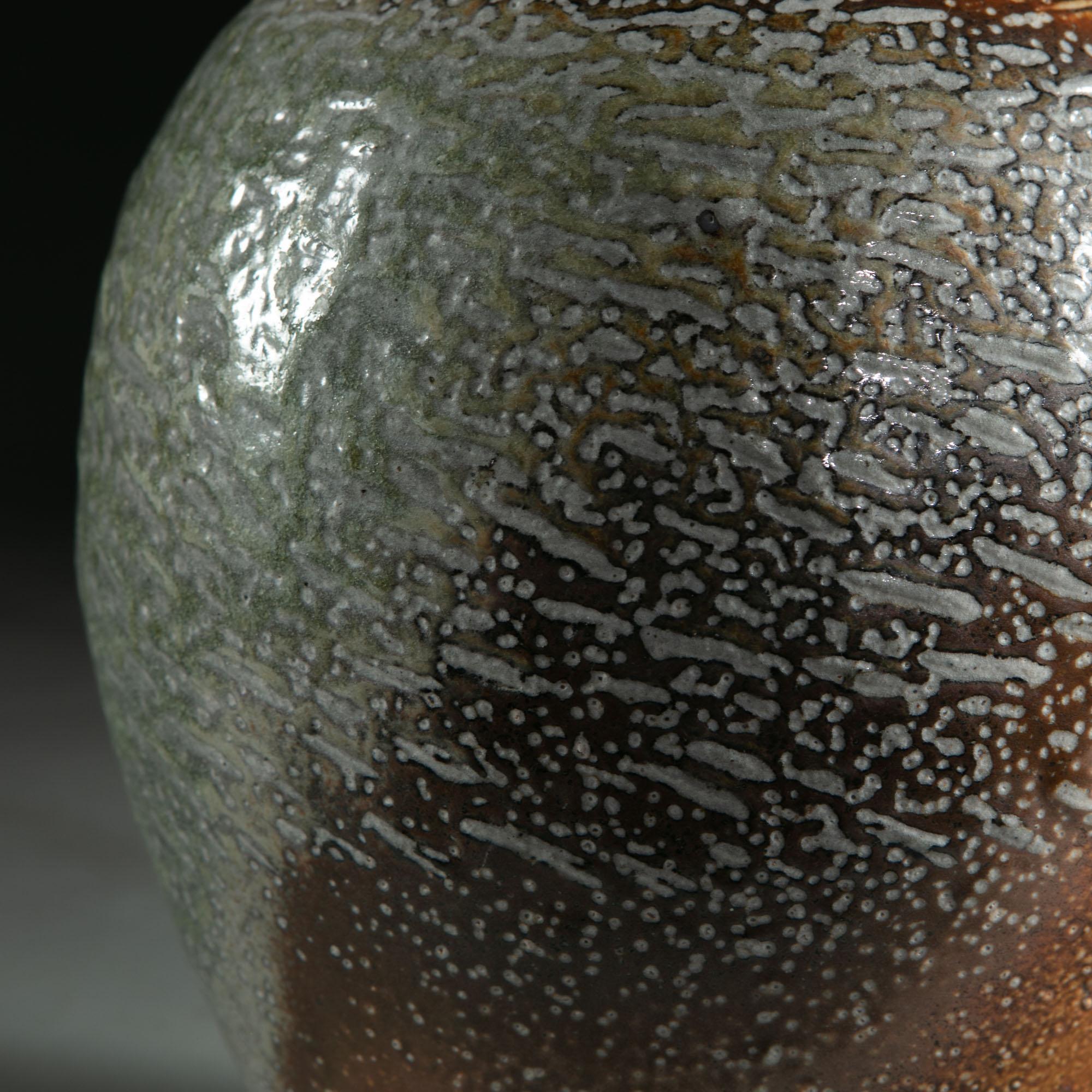 Contemporary Salt Glazed Art Pottery Vase as a Lamp