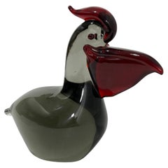 Vogelfigur aus Muranoglas von Salviati & Company, 1960er Jahre