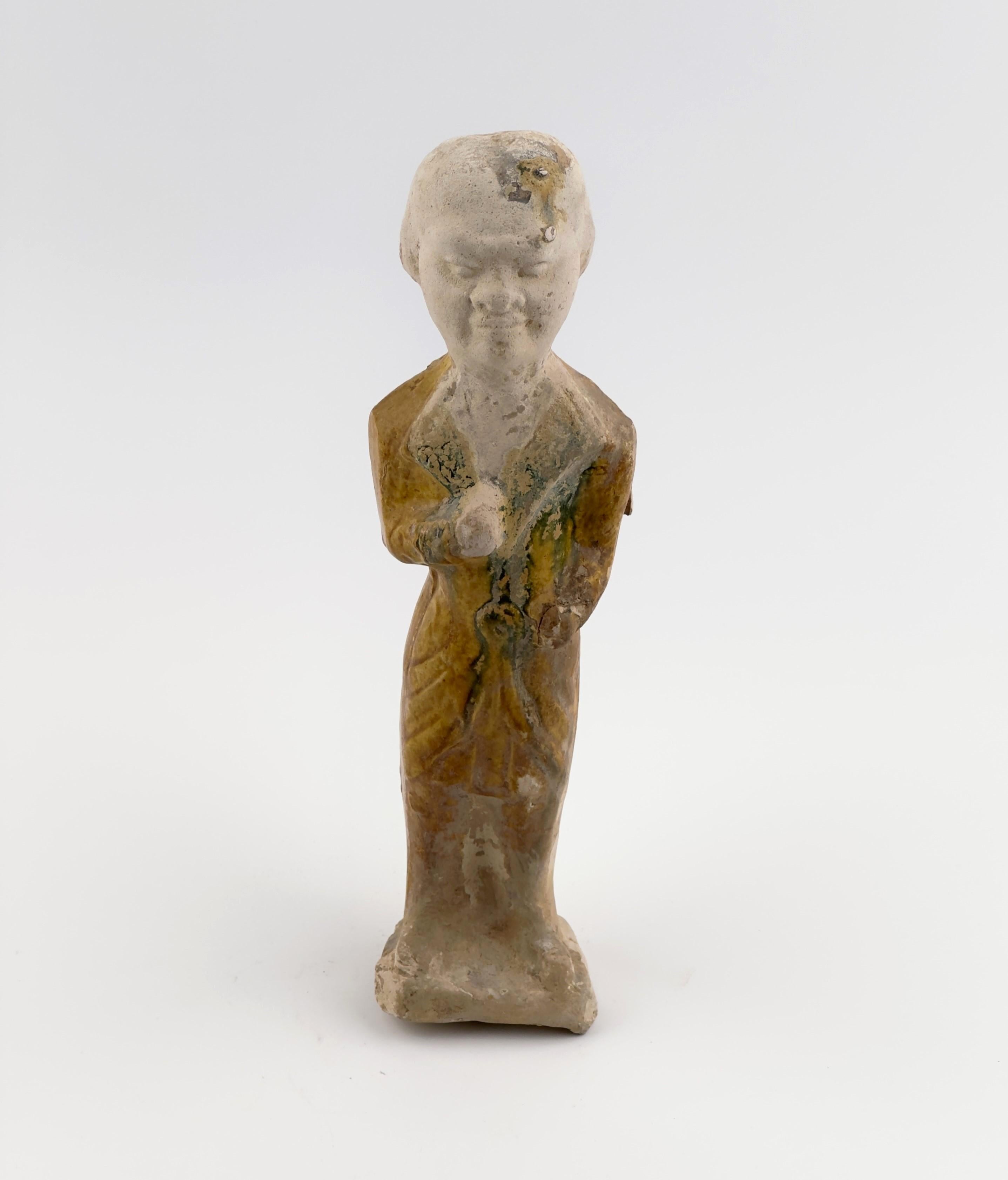 A Sancai-Glazed Pottery Figure of Guardian Mingqi, Tang Dynasty(7-8th century) 3