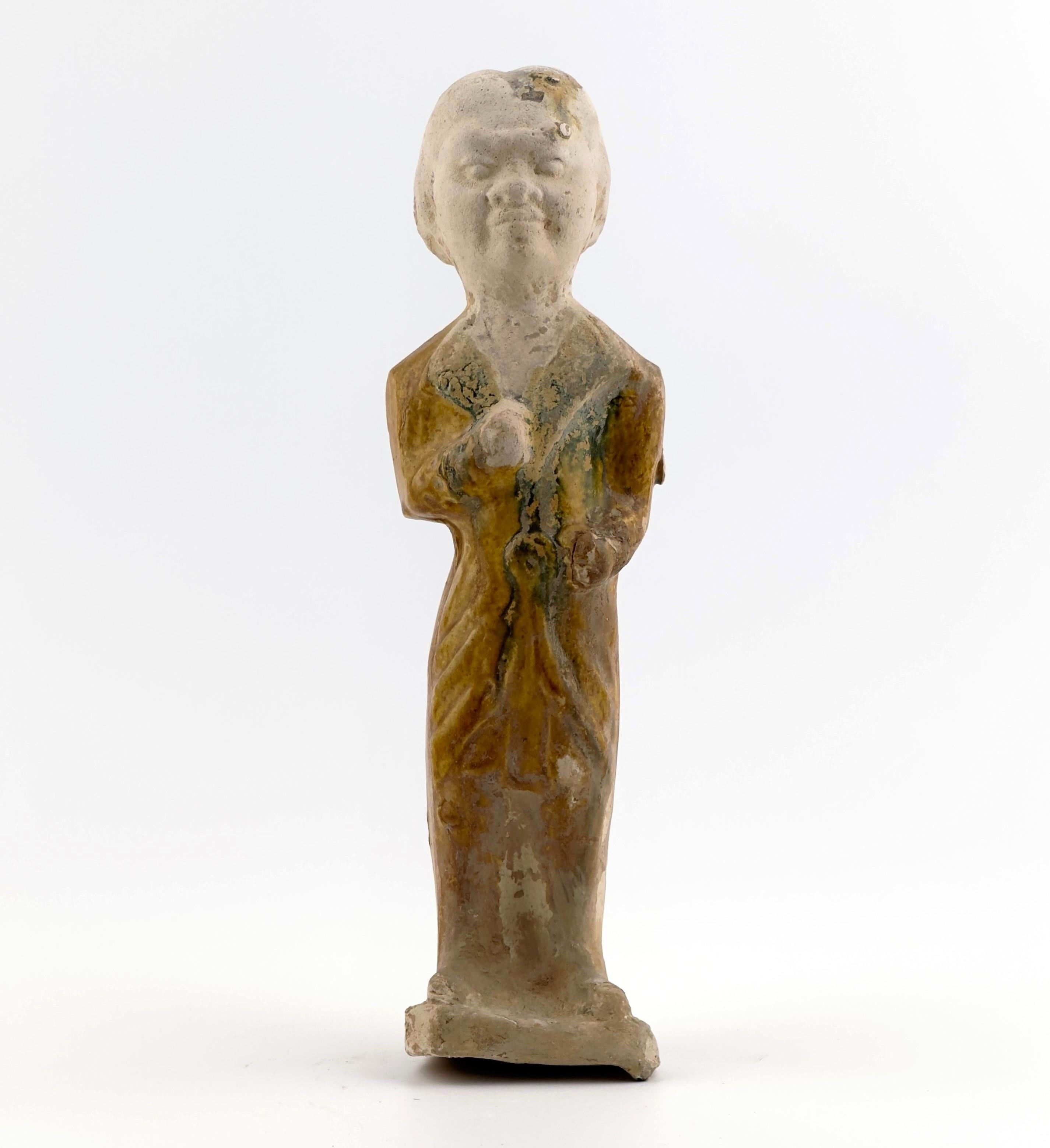 A Sancai-Glazed Pottery Figure of Guardian Mingqi, Tang Dynasty(7-8th century) 4