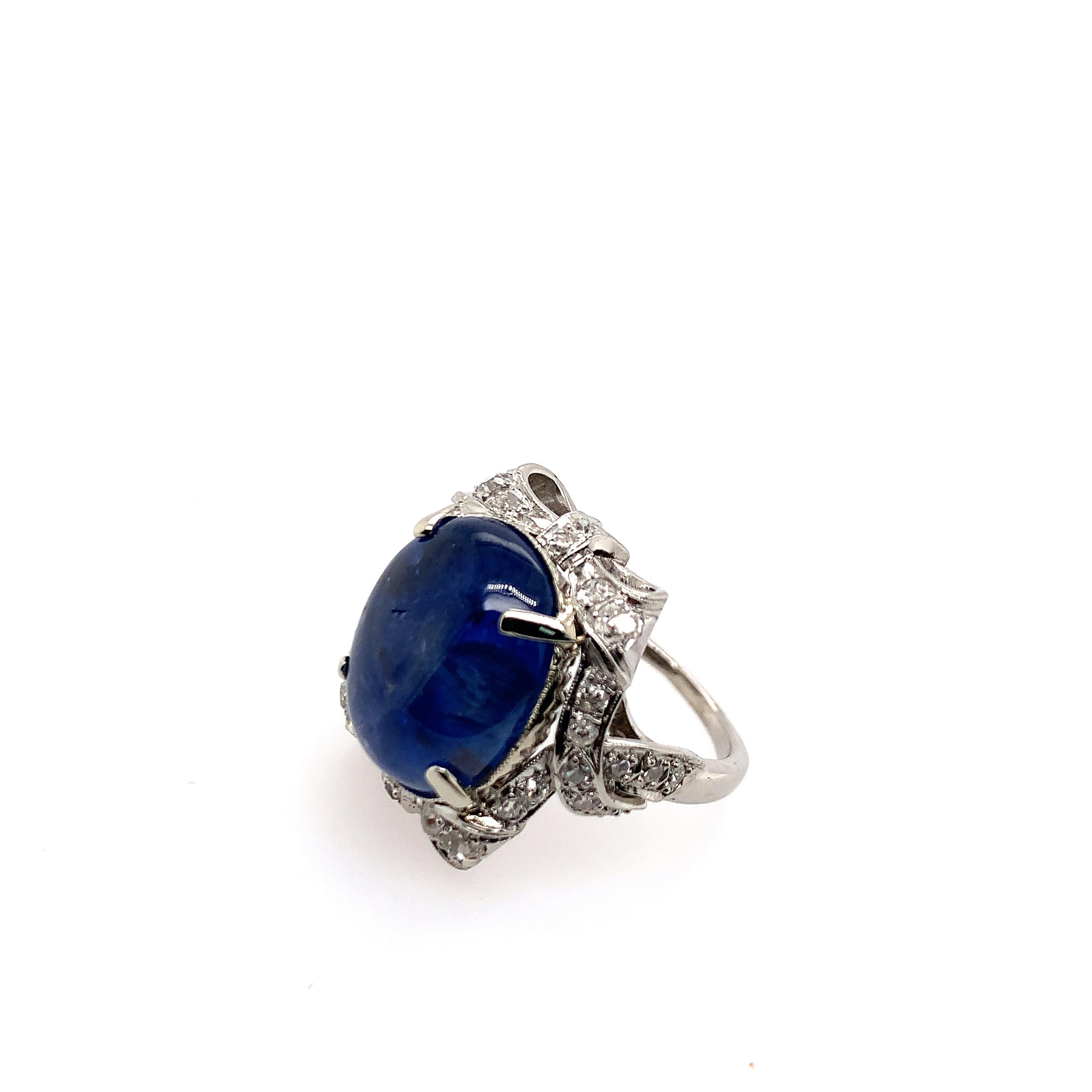 Women's A Sapphire, Diamond and White Gold Ring For Sale