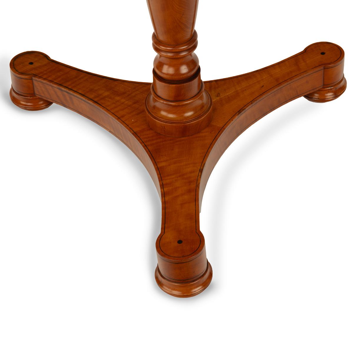 19th Century A satinwood hexagonal tilt-top table For Sale