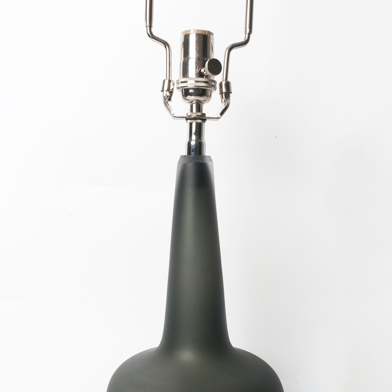 Mid-20th Century Scandinavian Modern Swedish Midcentury Glass Table Lamp from Kosta