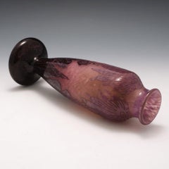 A Schneider Verre Francais Dahlia Vase, c1925