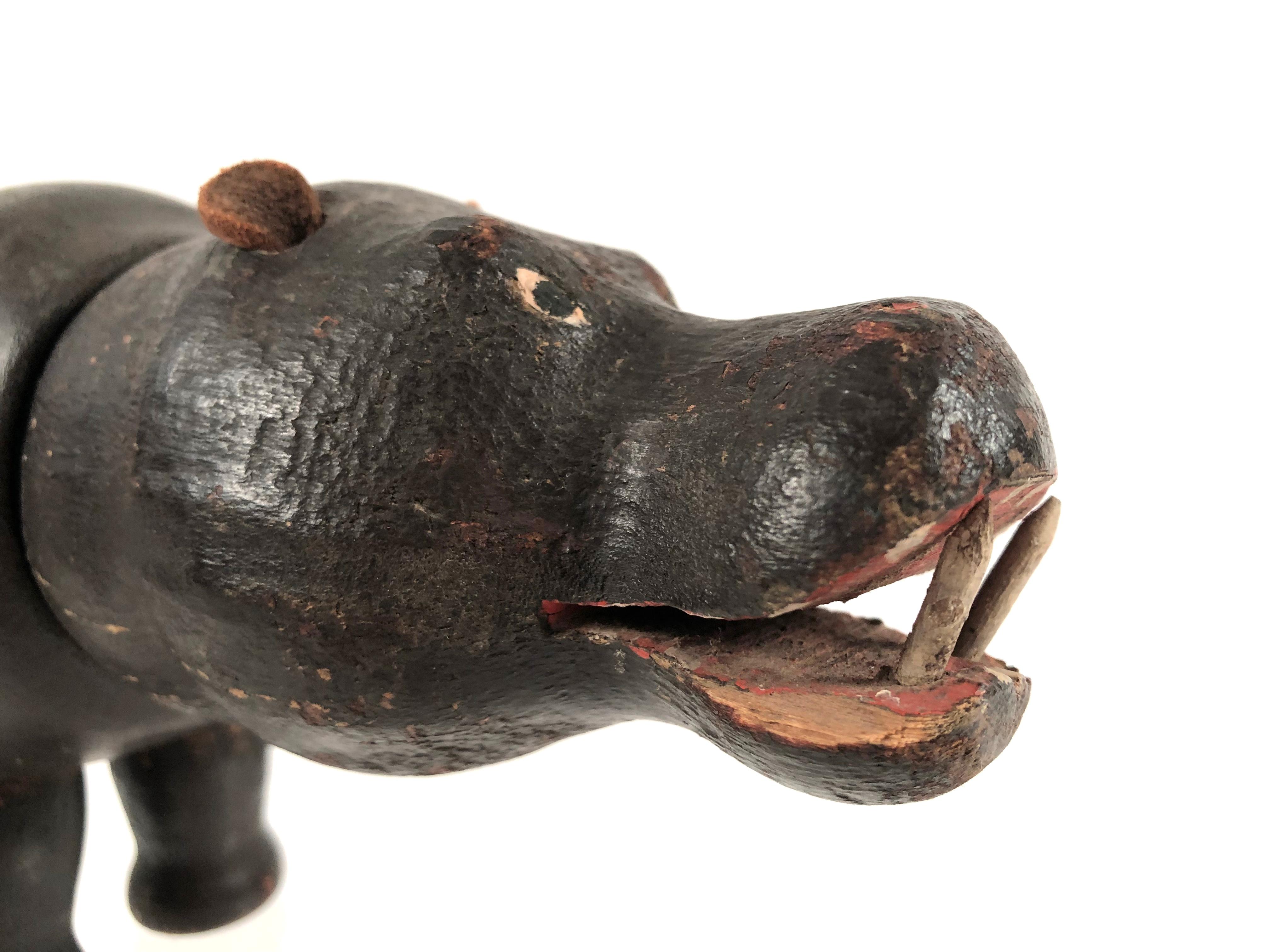 20th Century Schoenhut Toy Hippopotamus