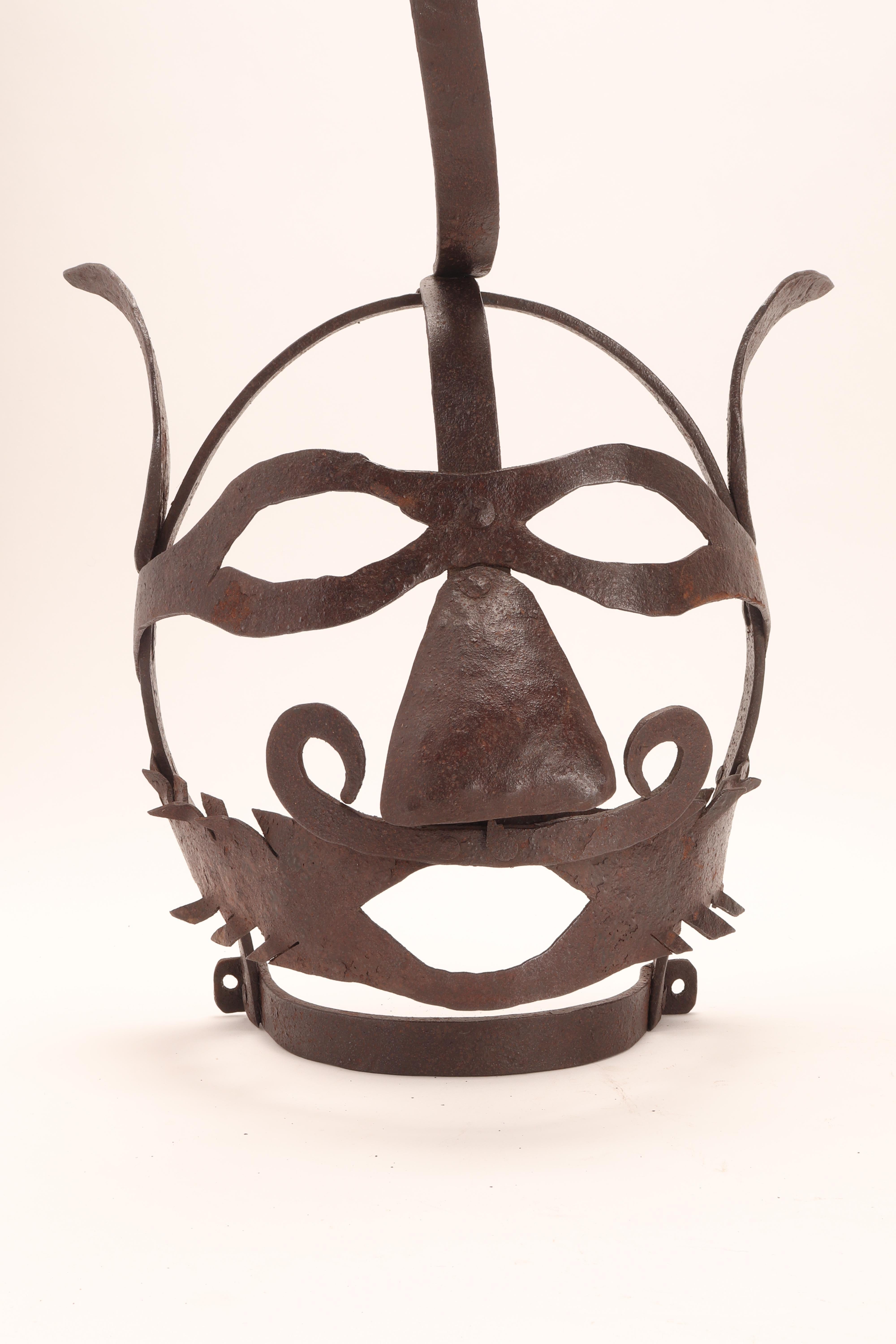 British Scold’s Bridle Metal Mask, United Kingdom, 1700