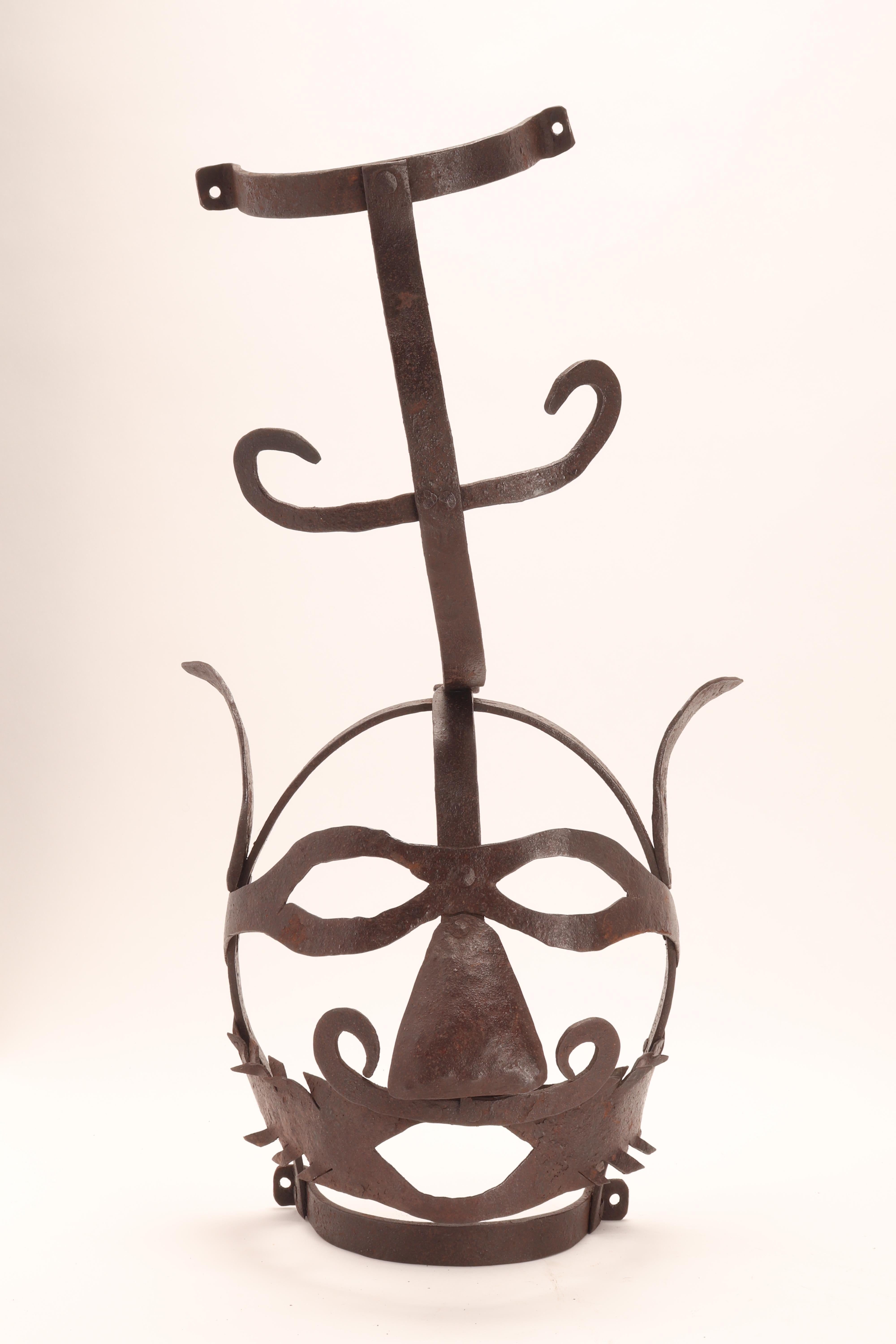 18th Century Scold’s Bridle Metal Mask, United Kingdom, 1700