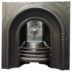 Antique A Scottish 19th Century Cast Iron Fireplace Insert.