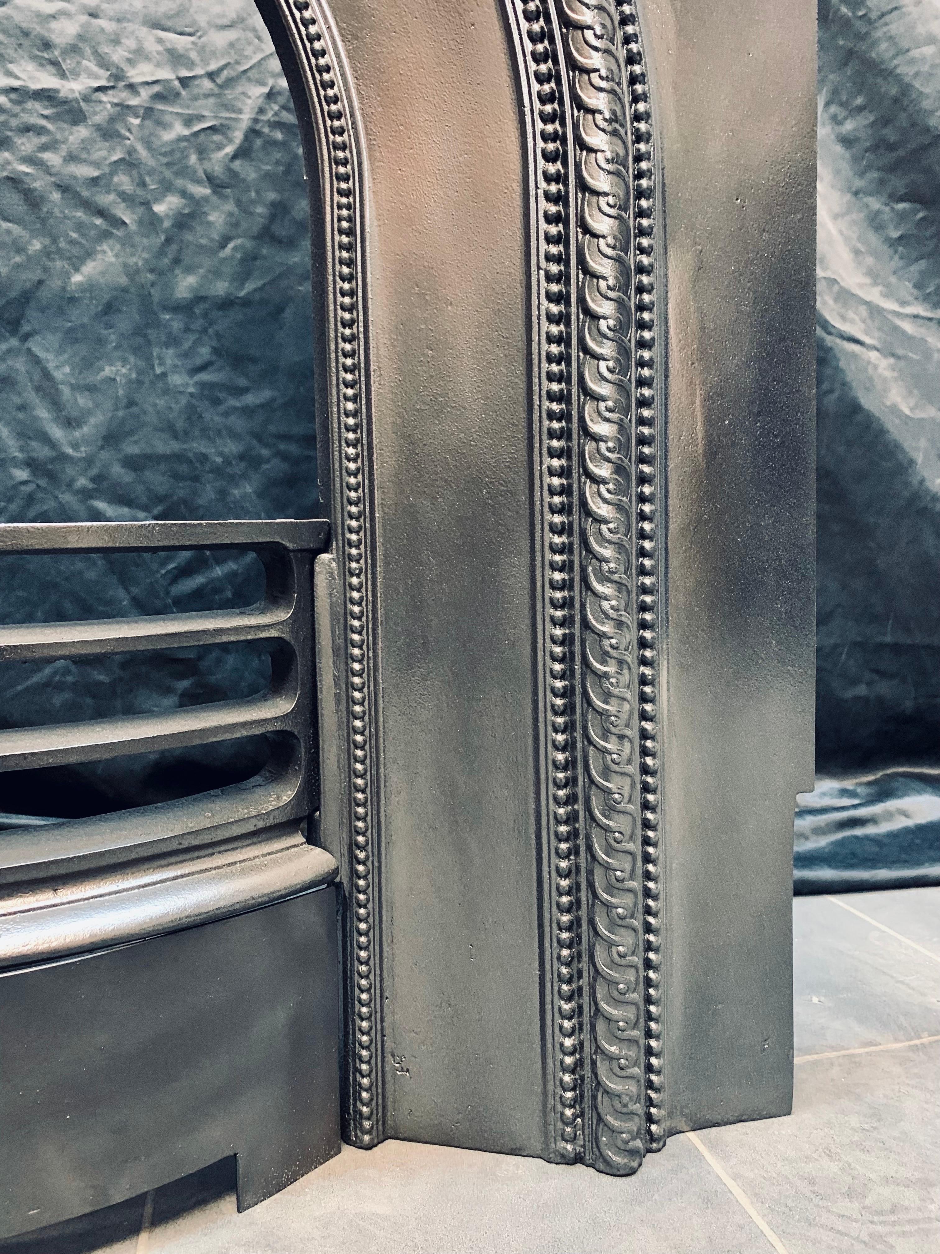 A Scottish 19th Century Victorian Cast Iron Fireplace Insert. 1