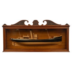 Used A Scottish builder’s cased half hull model of a herring drifter