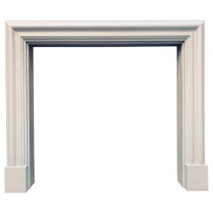 A Scottish Edwardian Hardwood Bolection Fireplace Surround.