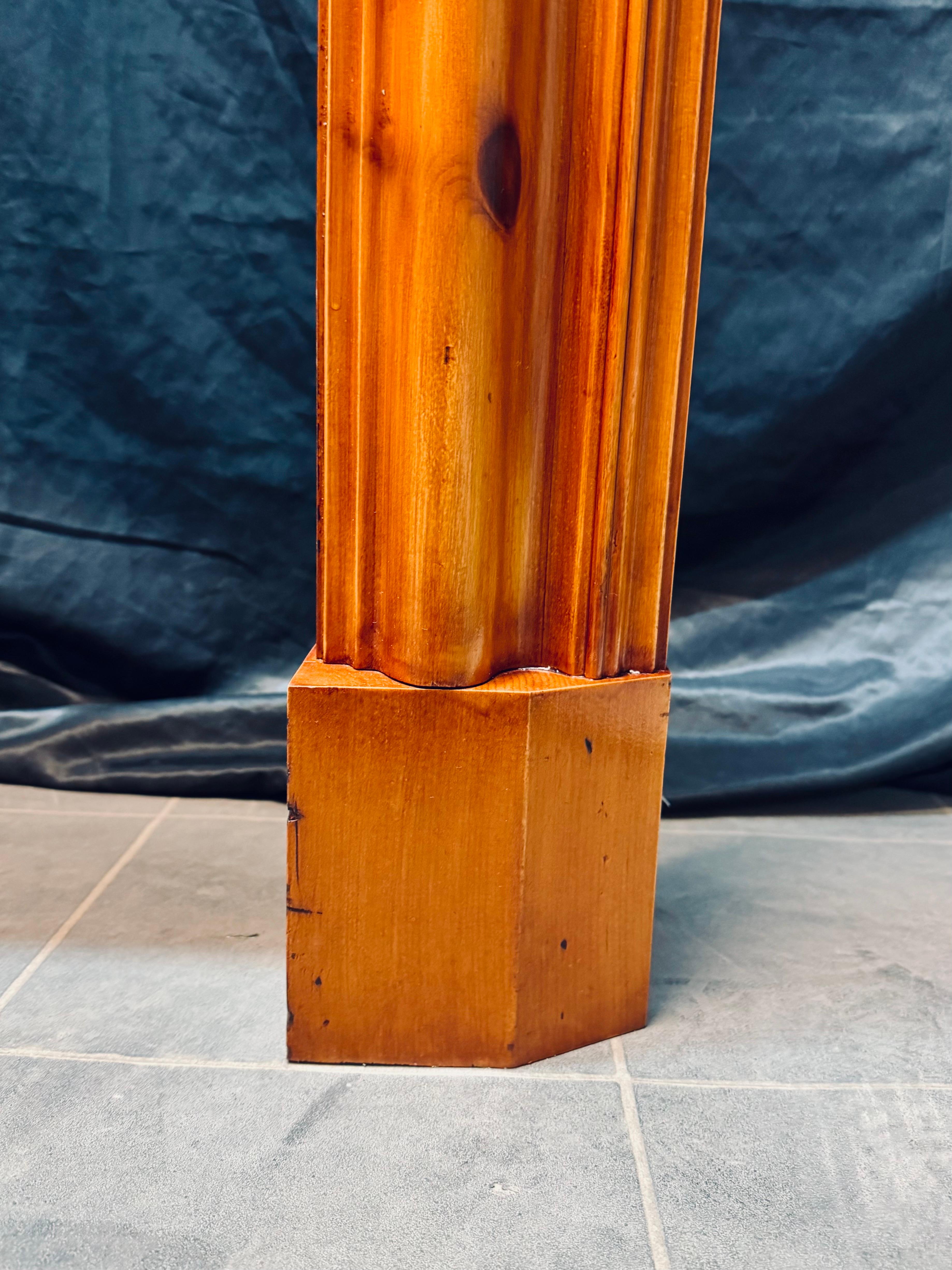 A Scottish Edwardian Scots Pine Bolection Fireplace Surround. For Sale 5