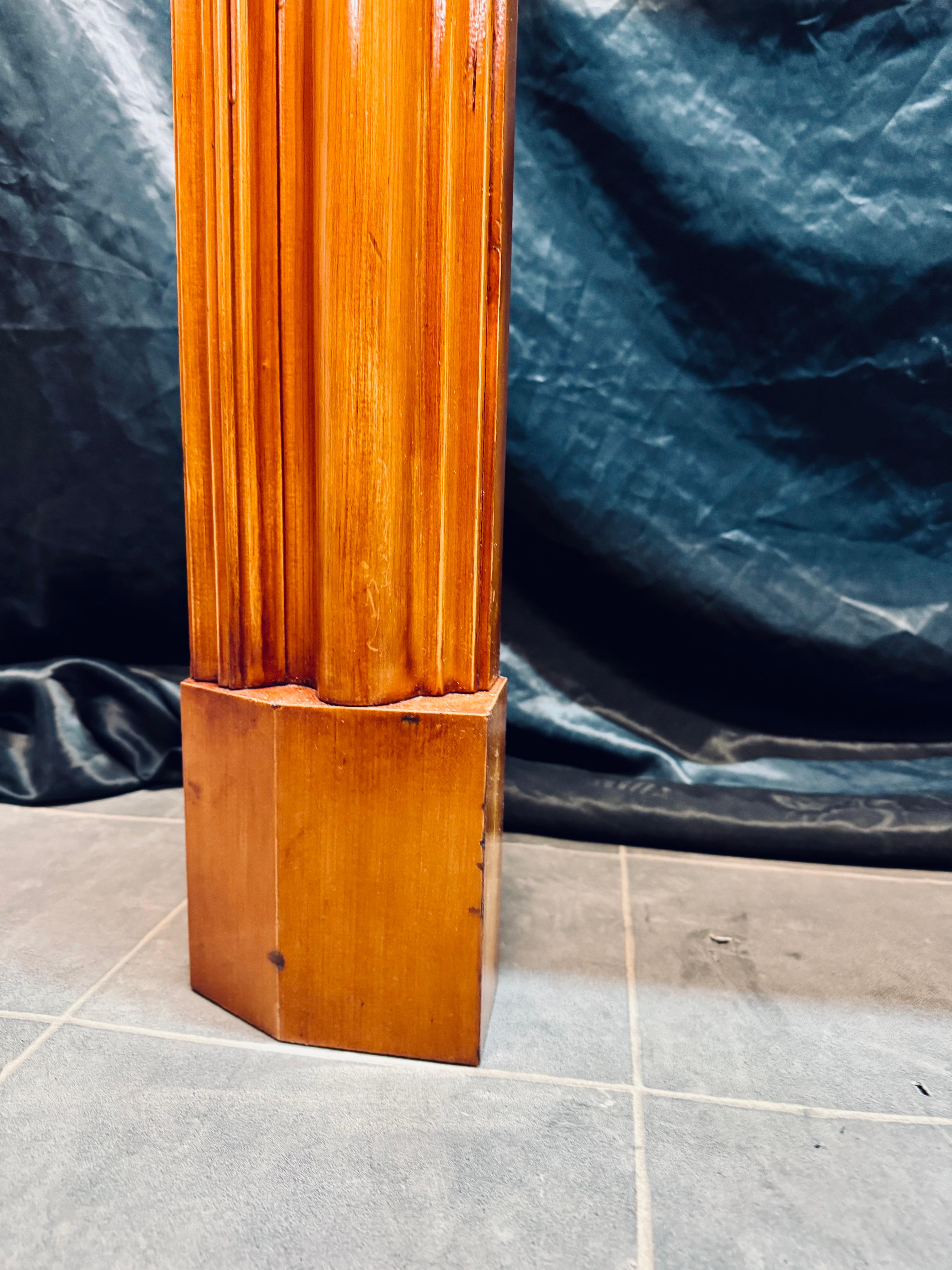 A Scottish Edwardian Scots Pine Bolection Fireplace Surround. For Sale 9