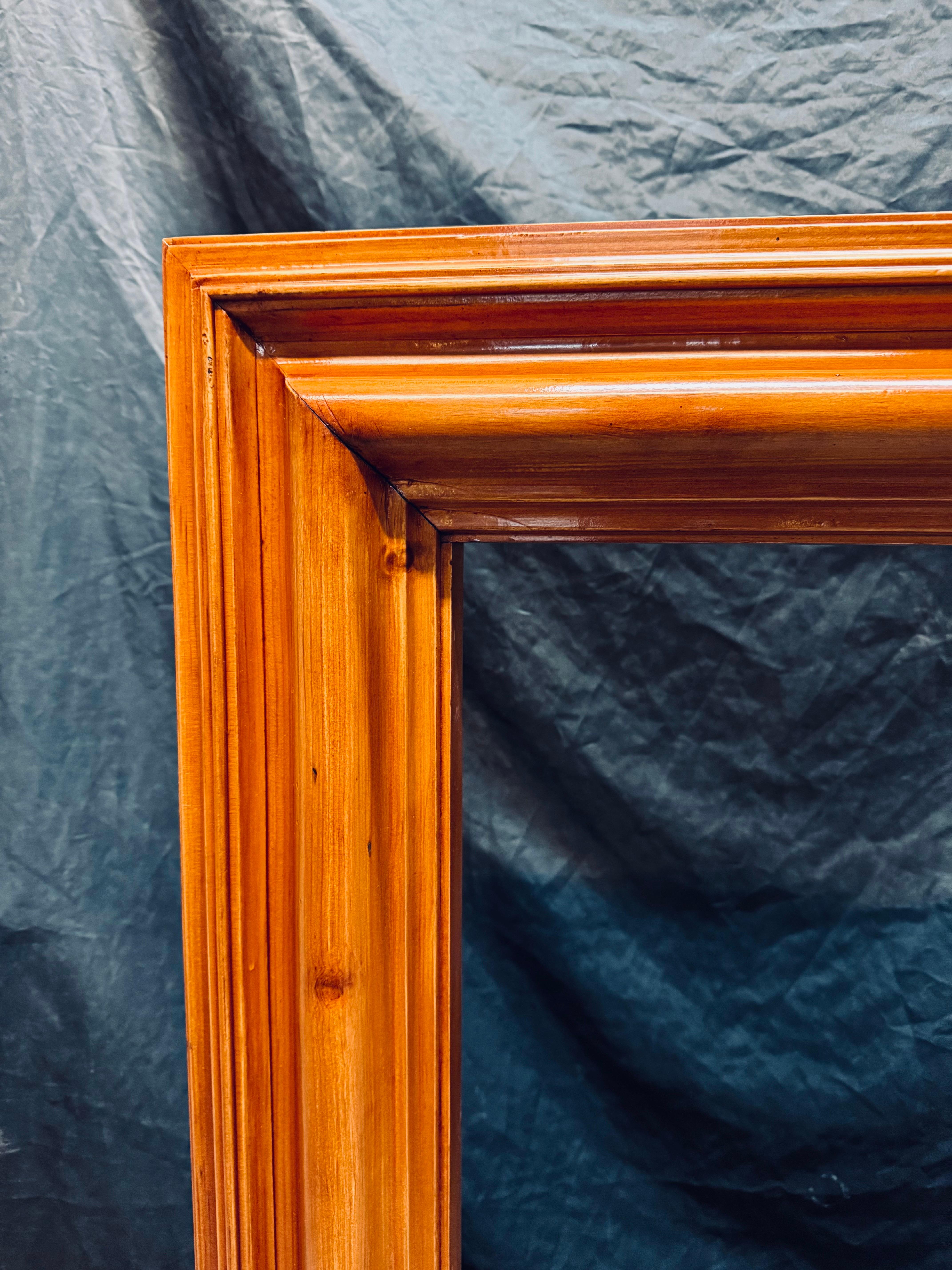 A Scottish Edwardian Scots Pine Bolection Fireplace Surround. For Sale 3