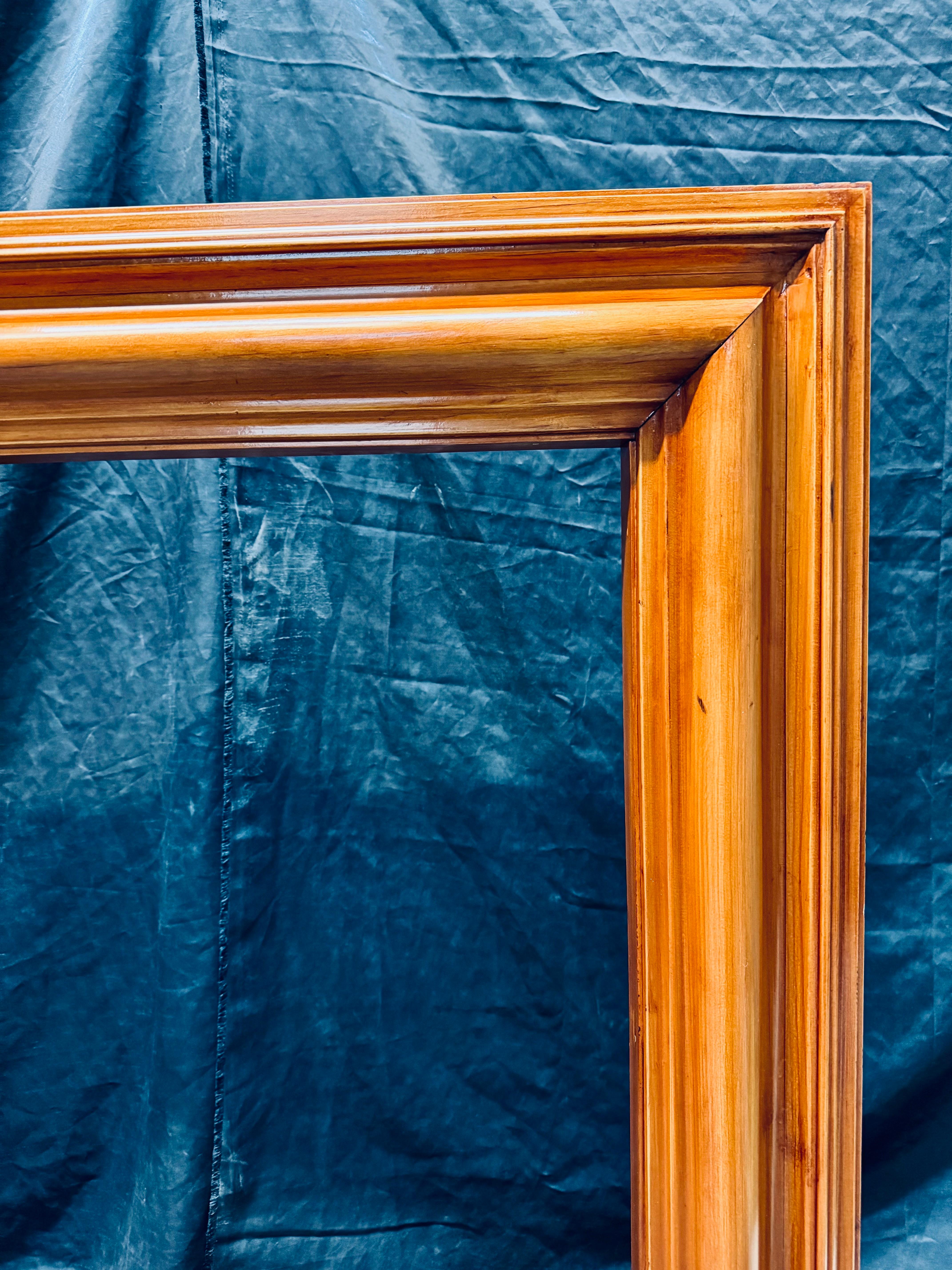 A Scottish Edwardian Scots Pine Bolection Fireplace Surround. For Sale 4