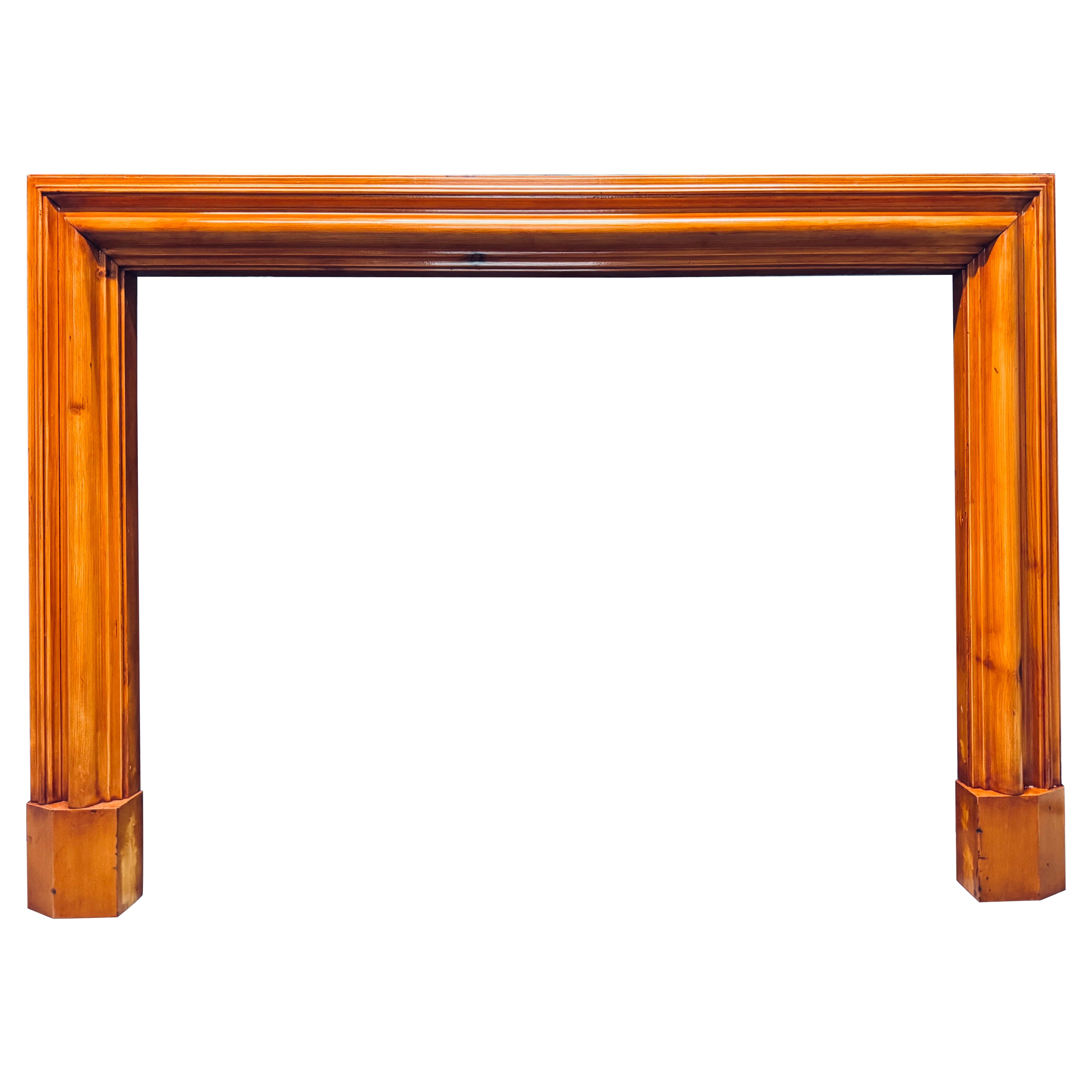 A Scottish Edwardian Scots Pine Bolection Fireplace Surround.