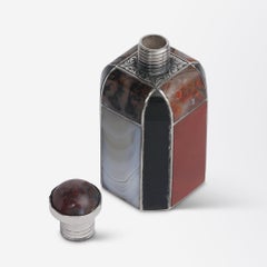 Scottish, Silver & Agate Scent Bottle