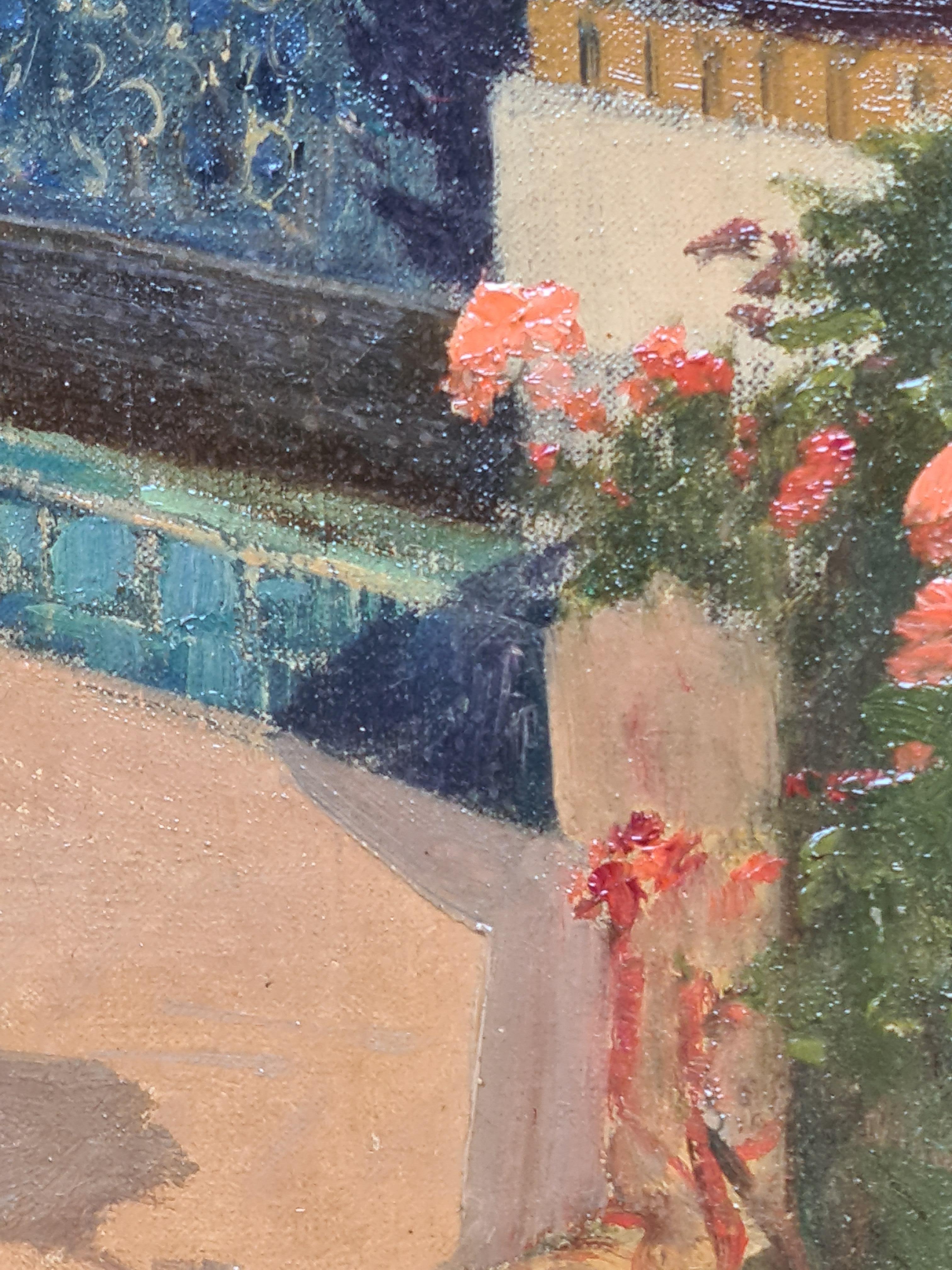 Vue de Paris, Les Invalides et Sacre Coeur, Le Jardin Art Déco en vente 5