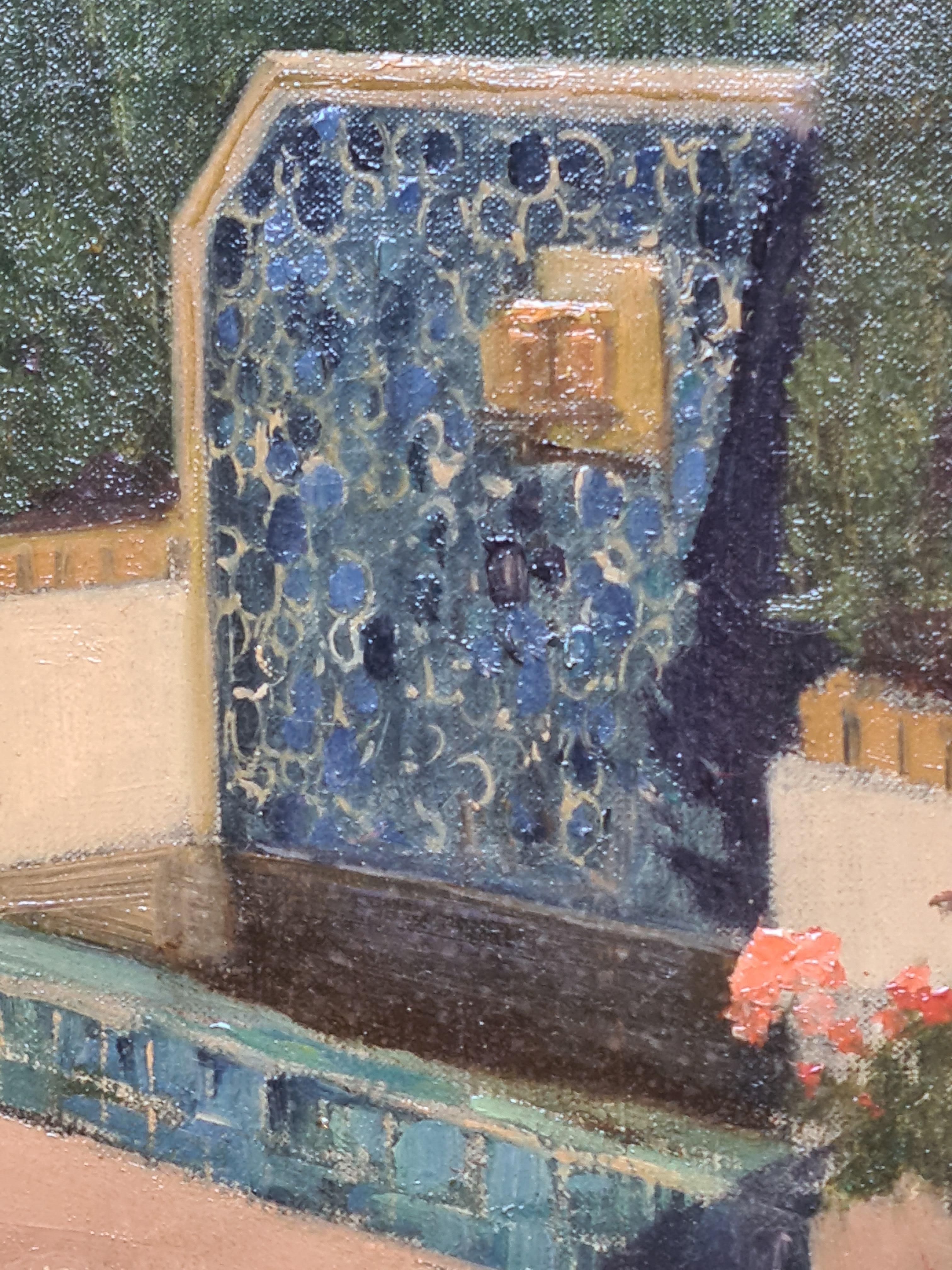 Vue de Paris, Les Invalides et Sacre Coeur, Le Jardin Art Déco en vente 7